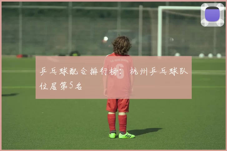 乒乓球配合排行榜：杭州乒乓球队位居第5名
