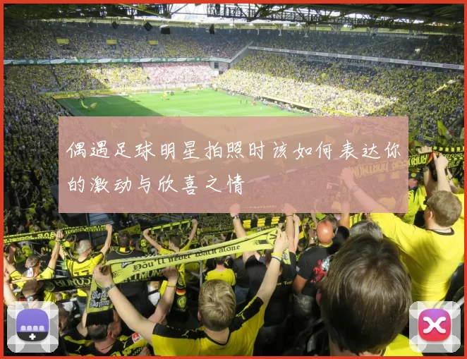 偶遇足球明星拍照时该如何表达你的激动与欣喜之情